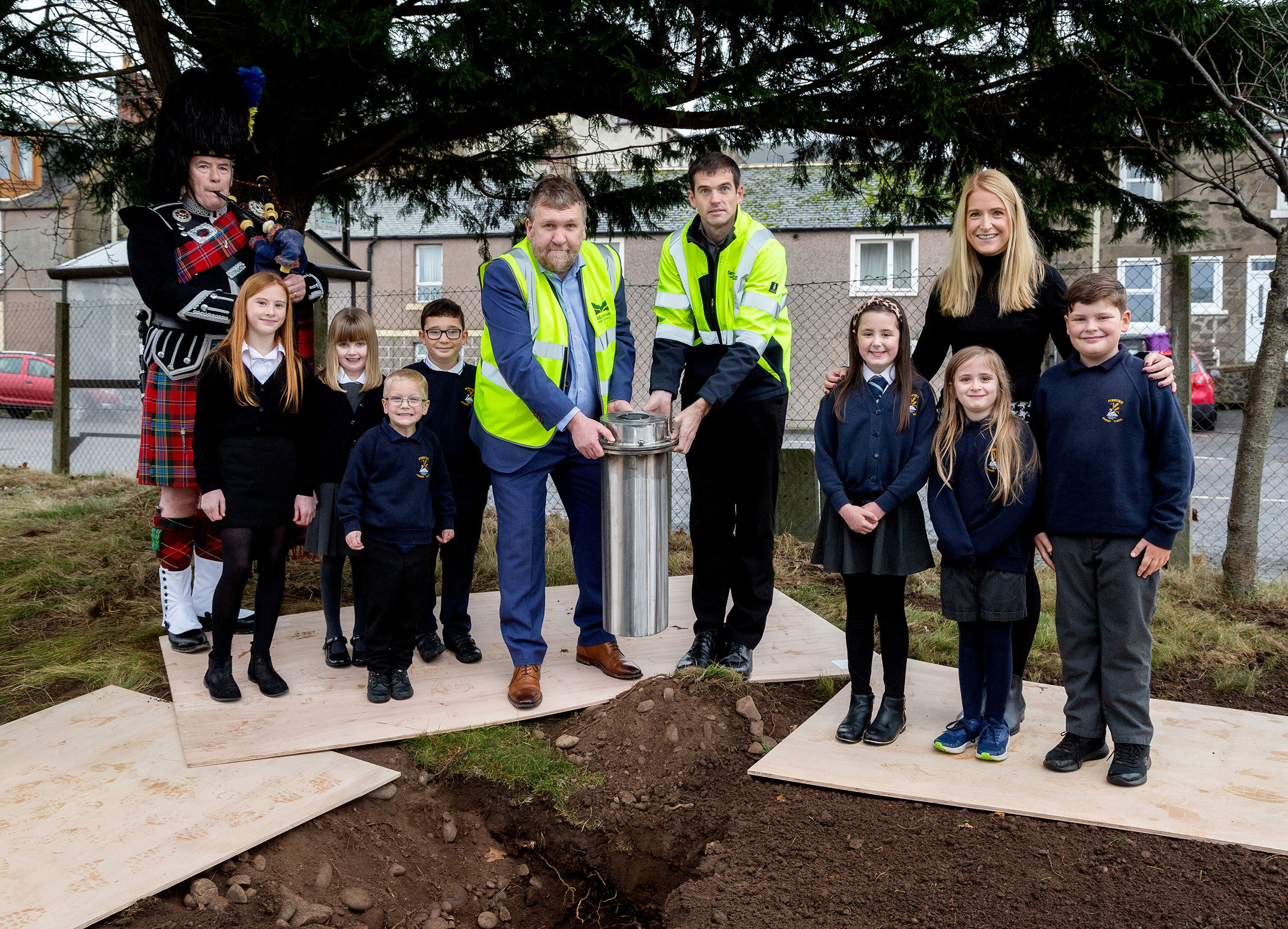 Featured image for “Time capsule marks St Andrew’s Day milestone for Scotland’s biggest offshore wind farm”