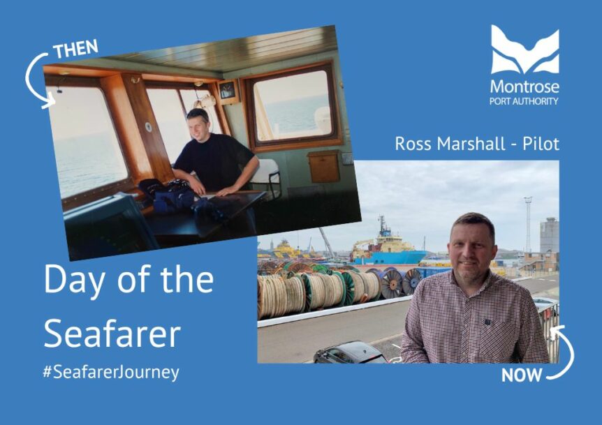 Day of the Seafarer - Pilot Ross Marshall at Montrose Port