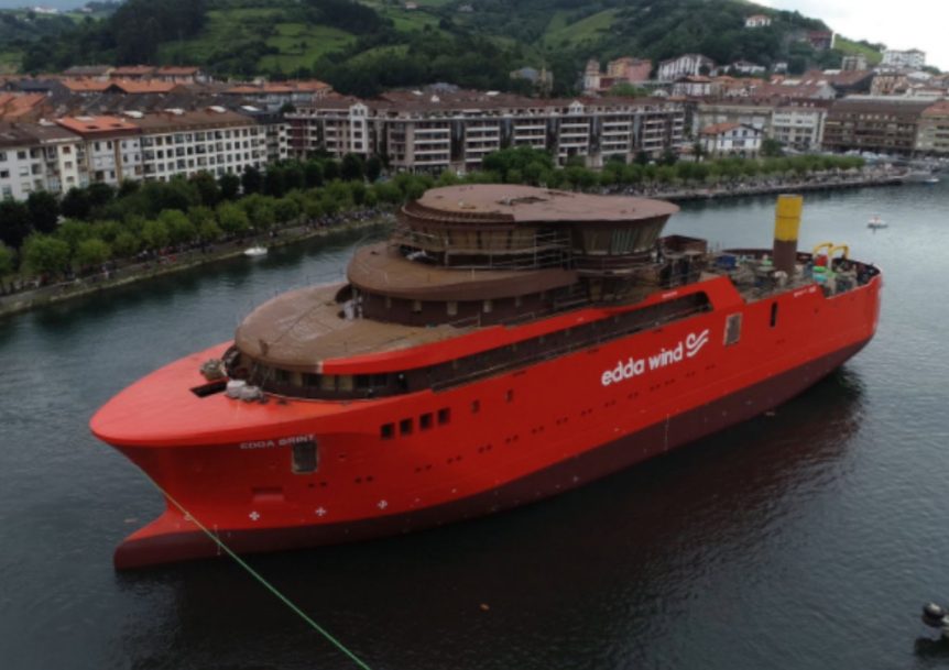 The Edda Brint service operation vessel for Seagreen
