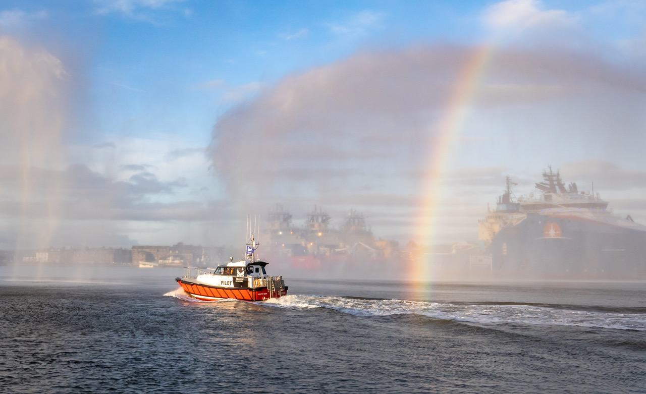 Featured image for “Home just in time for Christmas: Montrose Port’s new pilot boat makes maiden voyage home from Ireland￼”