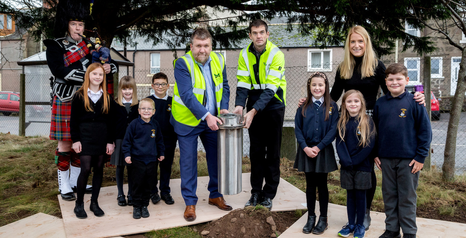 Montrose Port and Seagreen time capsule burial