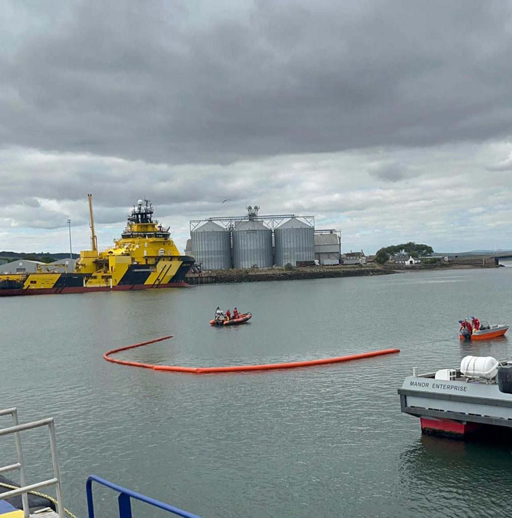 Safety exercise conducted with Briggs Marine at Montrose Port
