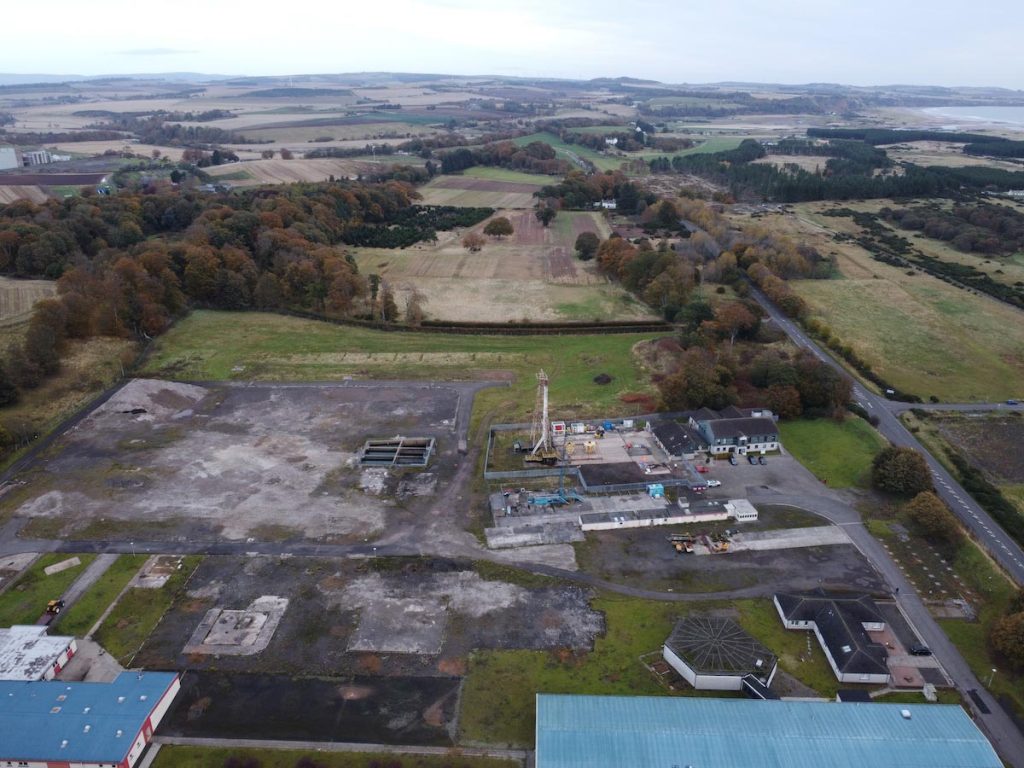 Montrose Commercial Park from above