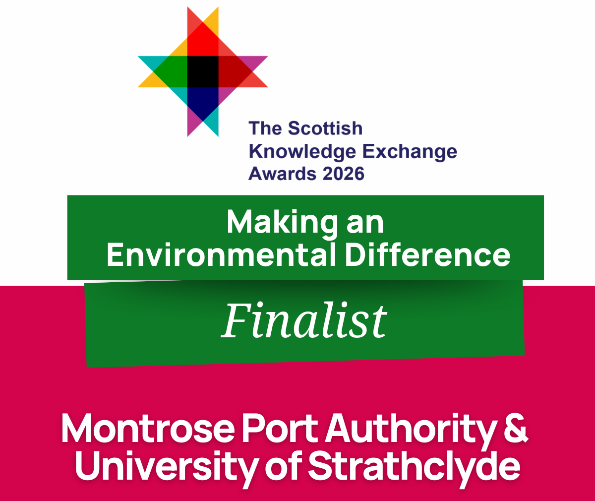Featured image for “Montrose Port Authority Nominated for Scottish Knowledge Exchange Award with University of Strathclyde”
