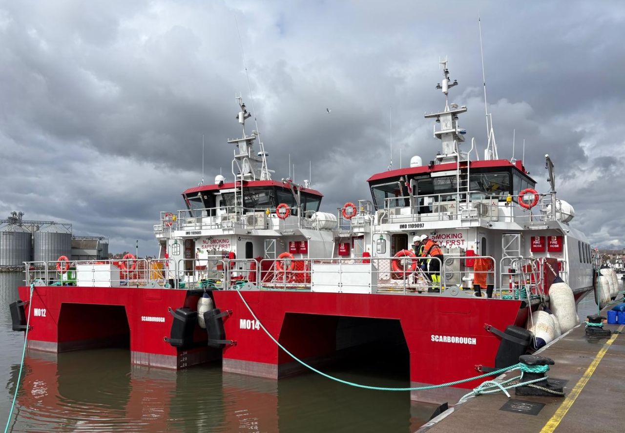 Featured image for “Two new crew transfer vessels delivered to Inch Cape”